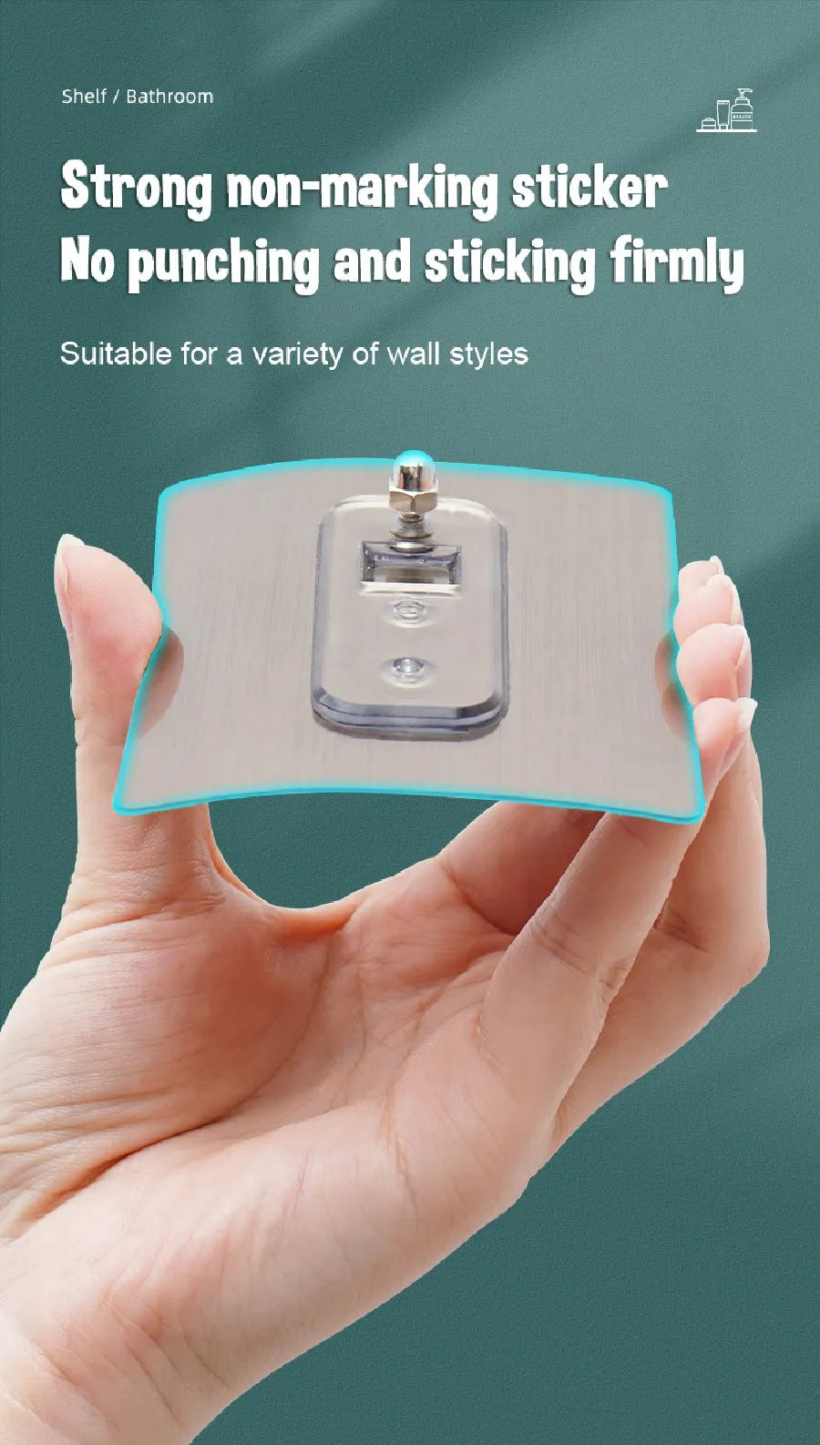 1-3PCS Bathroom Corner Shelf Nail-Free Shower Organizer Wall Mounted Space Aluminum Shelf Bathroom Accessories